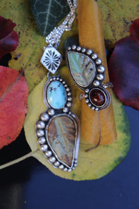 Turquoise Leaf Necklace