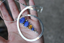 Load image into Gallery viewer, Lapis, Amber, &amp; Citrine Necklace