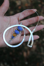 Load image into Gallery viewer, Lapis, Amber, &amp; Citrine Necklace