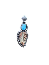 Load image into Gallery viewer, Turquoise Leaf Necklace