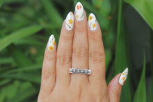 Load image into Gallery viewer, Floral Bar Ring MADE TO ORDER